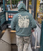 Dave's New York X Henbo Henning Collab "Lunch Break" Hoodie - Alpine Green