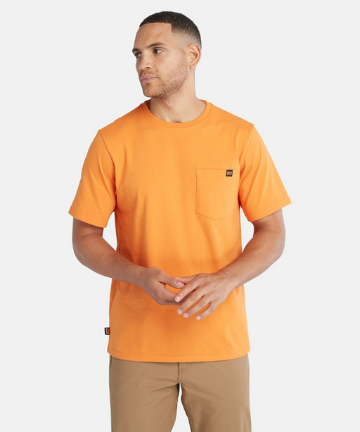 Orange online timberland shirt