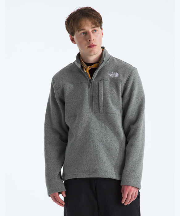 The North Face Men's Gordon Lyon 1/4-Zip Fleece - Grey Heather at Dave's New York