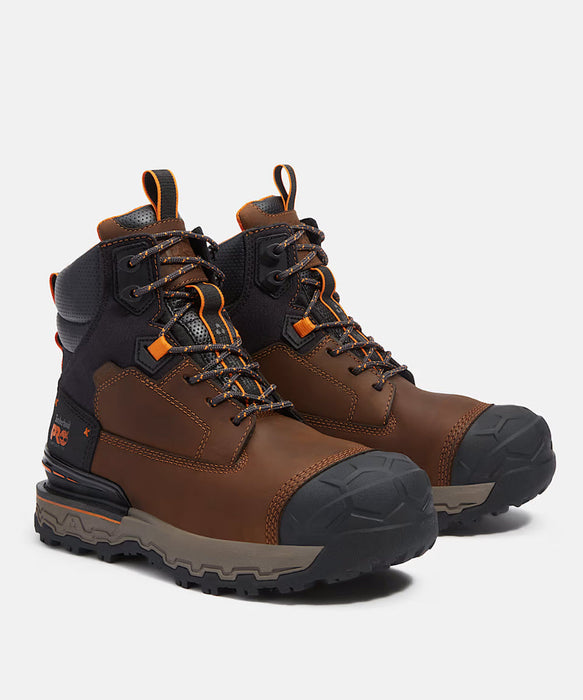 Timberland PRO Men's Boondock Ultralight 6" Composite-Toe Waterproof Work Boots - Brown at Dave's New York