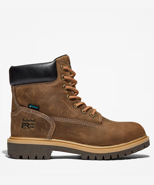 Timberland Pro Women's Steel Toe Waterproof Boots - Turkish Coffee Brown at Dave's New York