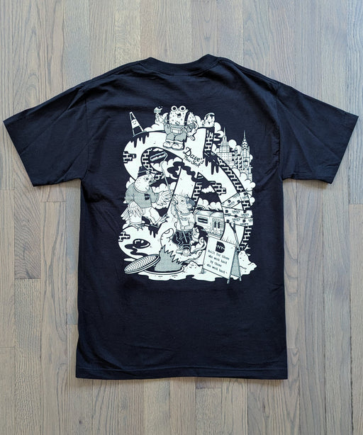 Dave's New York X Henbo Henning Collab Big D Logo T-shirt - Black