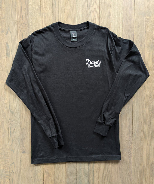 Dave's New York Vintage Logo Long Sleeve T-shirt - Black