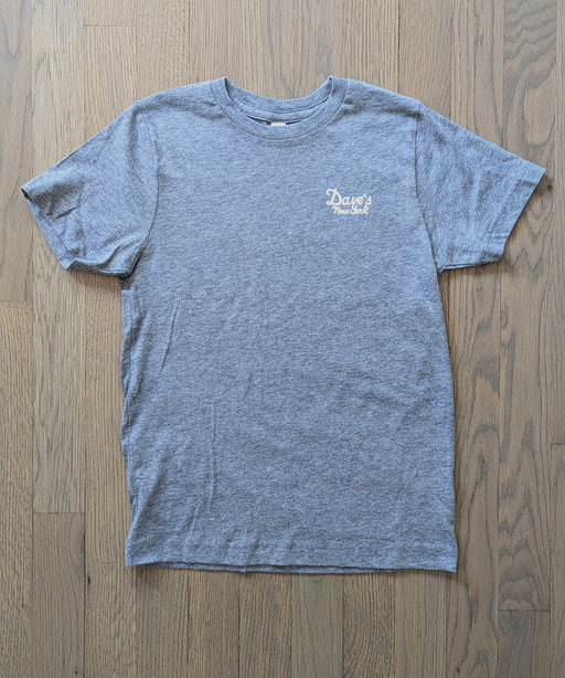 Dave's Kids Vintage Logo Short Sleeve T-Shirt - Graphite in Toddler and Youth Sizes