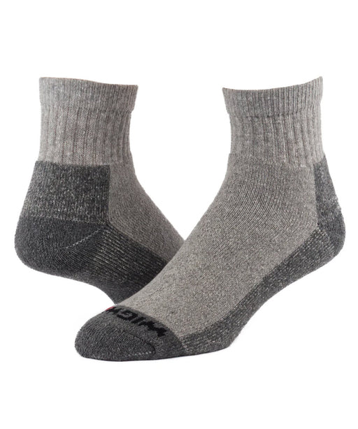 Wigwam At Work Quarter Socks (3-pack) - Grey — Dave's New York