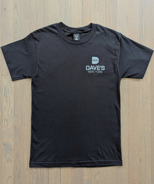 Dave's New York "Work Hard" Short Sleeve T-shirt - Black