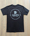 Dave's New York "Work Hard" Short Sleeve T-shirt - Black