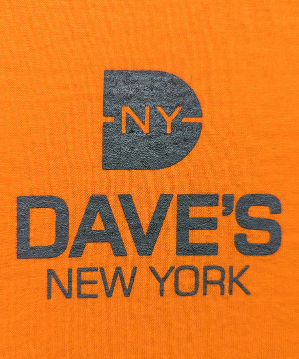Dave's New York 'Work Hard Every Day' T-shirt - Bright Orange