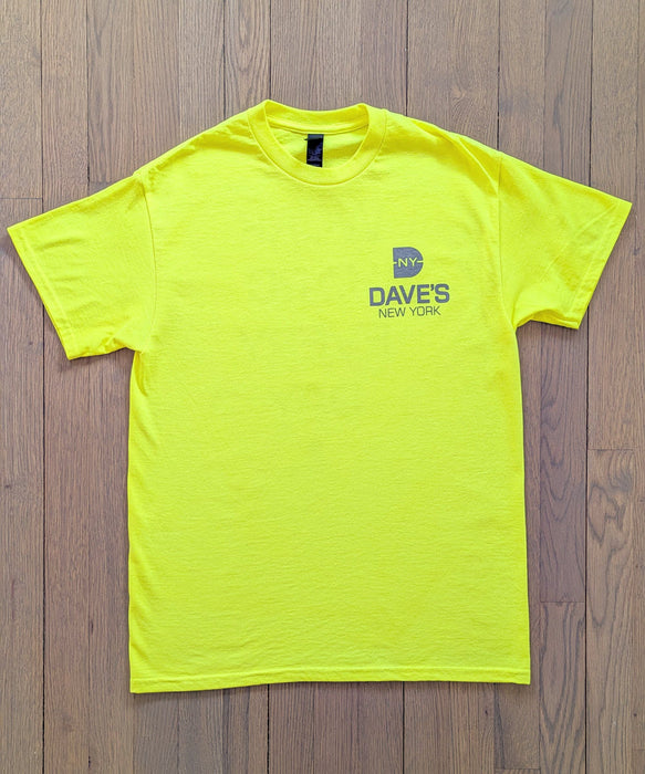 Dave's New York 'Work Hard Every Day' T-shirt - Bright Lime