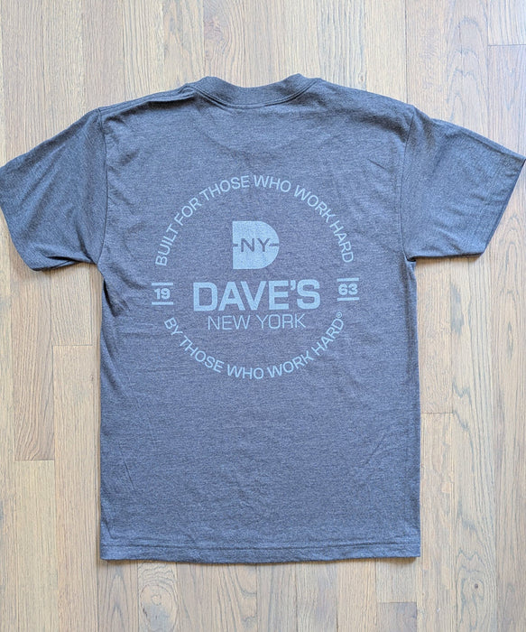 Dave's New York 'Built for' T-shirt - Charcoal Heather