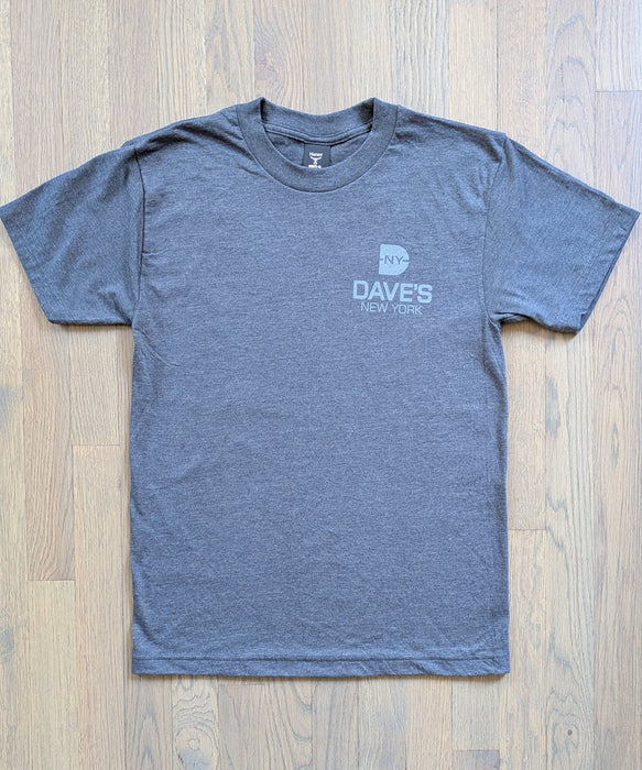 Dave's New York 'Built for' T-shirt - Charcoal Heather