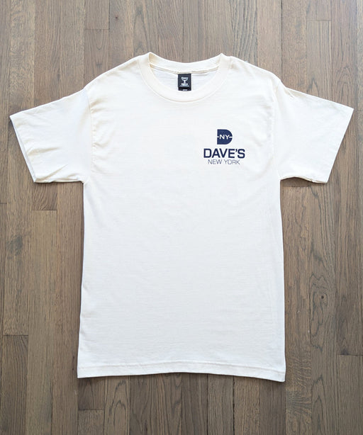 Dave's New York "Work Hard" Short Sleeve T-shirt - Natural