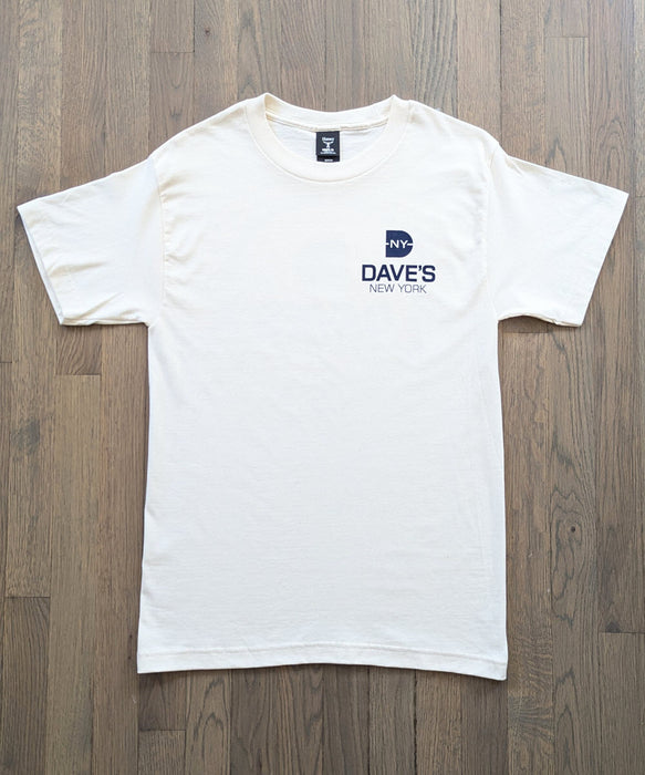 Dave's New York "Work Hard" Short Sleeve T-shirt - Natural