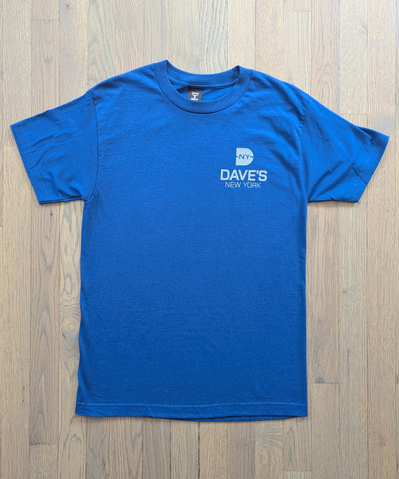 Dave's New York "Work Hard" Short Sleeve T-shirt - Regal Navy