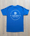 Dave's New York "Work Hard" Short Sleeve T-shirt - Regal Navy
