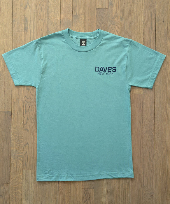 Dave's New York Work Logo Short Sleeve T-shirt - Green Clay