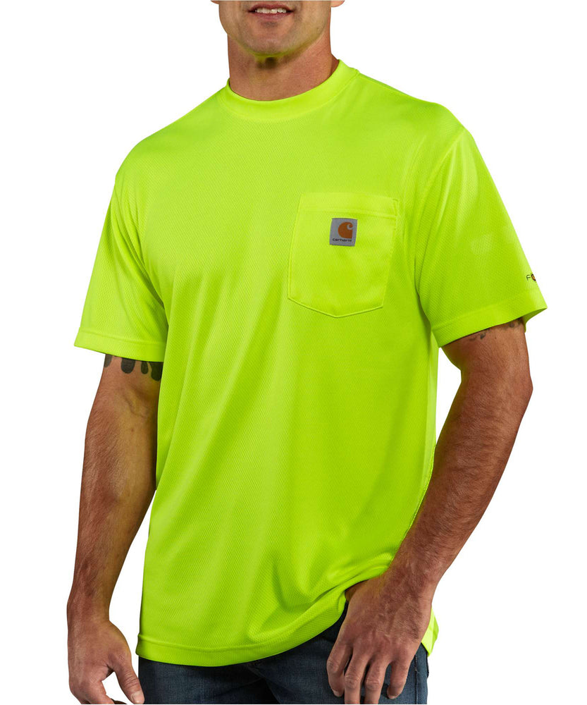 Carhartt Force Color Enhanced Short-Sleeve T-Shirt (100493) in Bright Lime at Dave's New York