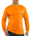 Carhartt Force Hi-Vis Long-Sleeve T-Shirt in Bright Orange at Dave's New York