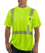 Carhartt Men’s Force Hi-Vis Short-Sleeve Class 2 T-Shirt in Brite Lime at Dave's New York