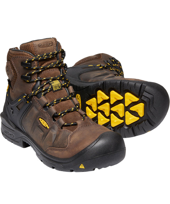 Keen Dover 6" Waterproof Safety Toe Work Boots - Dark Earth at Dave's New York