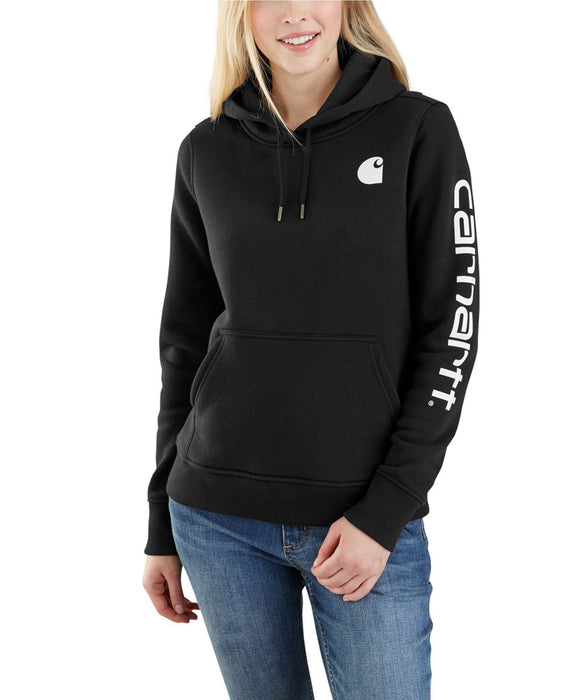 Carhartt Women's Clarksburg Pullover Hoodie Black — Dave's New York