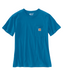 Carhartt Women’s WK87 Short Sleeve Pocket T-Shirt - Marine Blue at Dave's New York
