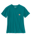 Carhartt Women’s WK87 Short Sleeve Pocket T-Shirt - Shaded Spruce at Dave's New York