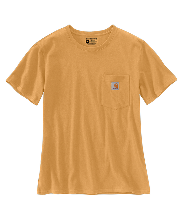 Carhartt Women’s WK87 Short Sleeve Pocket T-Shirt - Golden Oak at Dave's New York