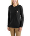 Carhartt Women's Long Sleeve Workwear T-shirt - Black at Dave's New York