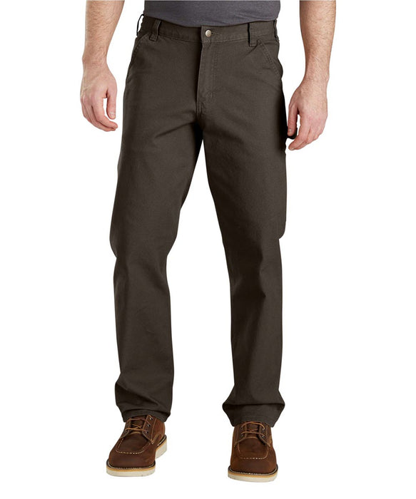 Carhartt Men’s Rugged Flex Relaxed Fit Duck Dungaree - Dark Coffee at Dave's New York