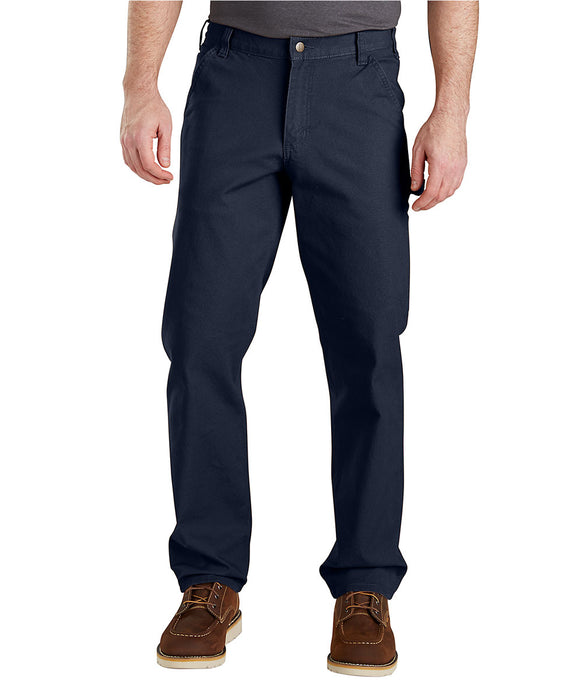 Carhartt Men’s Rugged Flex Relaxed Fit Duck Dungaree - Navy at Dave's New York