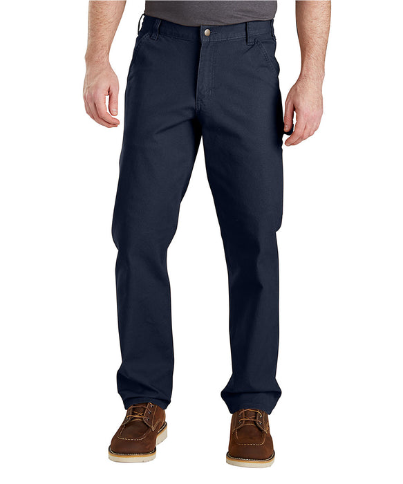 Carhartt Men's Rugged Flex Relaxed Fit Duck Dungaree Navy