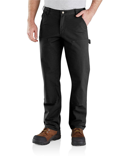 Carhartt Rugged Flex Relaxed Fit Double Front Dungaree in Black at Dave's New York