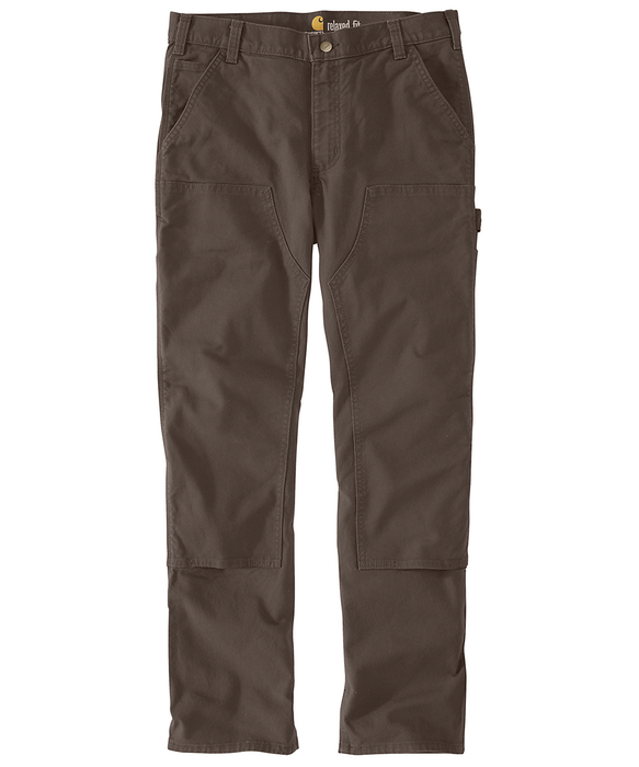 Carhartt Rugged Flex Relaxed Fit Double Front Dungaree - Dark Coffee at Dave's New York