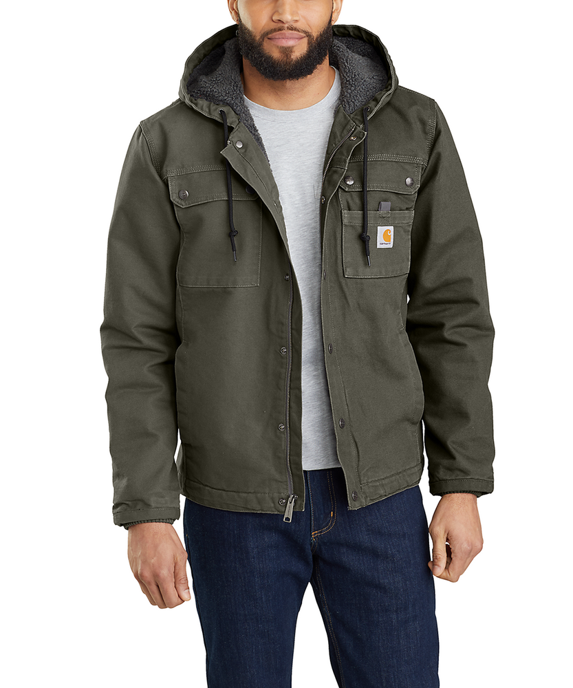 Carhartt Washed Duck Bartlett Jacket - Moss at Dave's New York