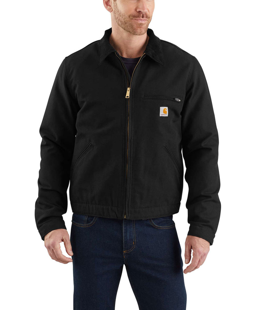 Carhartt Duck Detroit Jacket in Black at Dave's New York