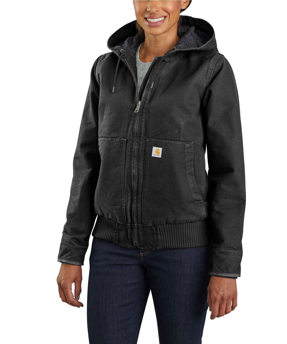 Carhartt Women's Washed Duck Insulated Active Jacket - Black