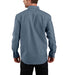 Carhartt Loose Fit Long Sleeve Chambray Shirt in Denim Blue Chambray at Dave's New York