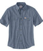 Carhartt Original Fit Short Sleeve Chambray Shirt in Denim Blue Chambray at Dave's New York