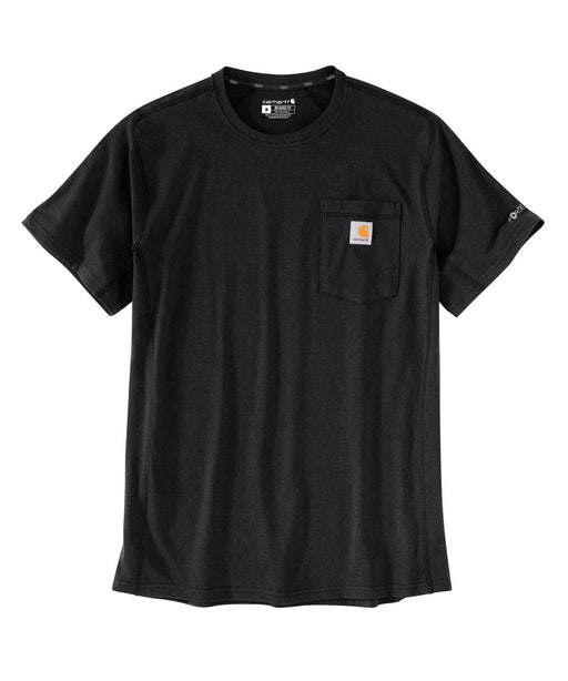 Carhartt Force Short-Sleeve Pocket T-Shirt - Black at Dave's New York