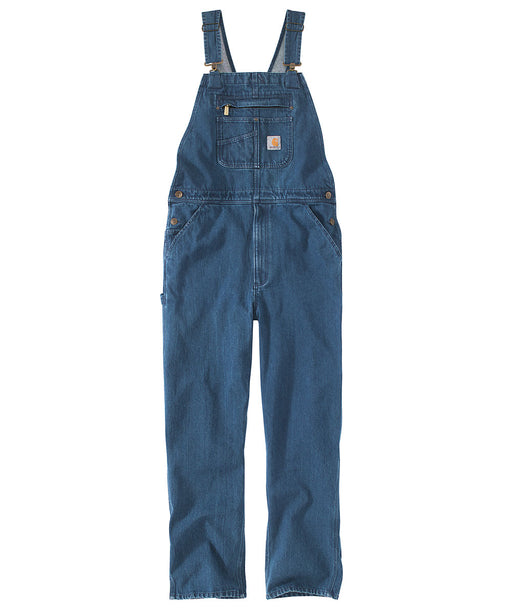 Carhartt Loose Fit Washed Denim Bib Overalls - Darkstone at Dave's New York