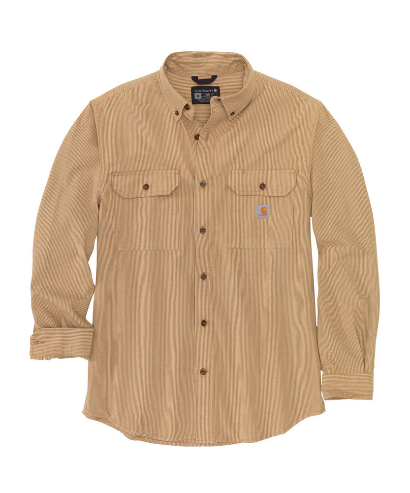 Carhartt Long Sleeve Stripe Chambray Shirt - Carhartt Brown