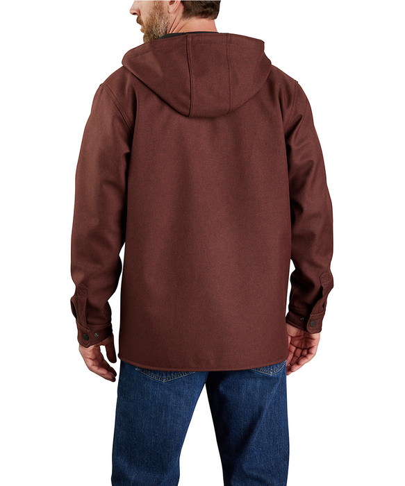 Carhartt Rain Defender Heavyweight Hooded Shirt Jacket - Dark Cedar at Dave's New York