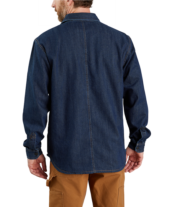 Carhartt Men's Denim Fleece Lined Shirt Jacket - Glacier at Dave's New York