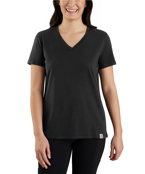 Carhartt Women's Relaxed Fit V-Neck T-shirt - Black at Dave's New York