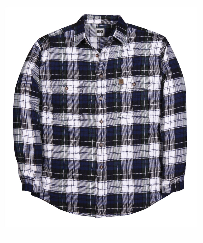 Big Bill Men's Premium Flannel Work Shirt - Blue and Black Plaid — Dave's  New York