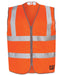 CAT ANSI Class 2 Hi-Vis Zip Safety Vest in Bright Orange at Dave's New York