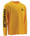 CAT Trademark Banner Long Sleeve T-shirt in Yellow at Dave's New York