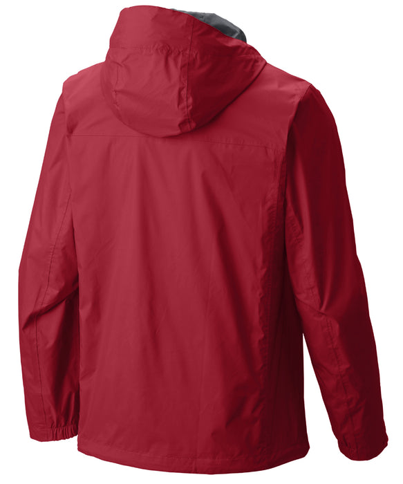 Mens Coleman Hydra Tech Rain jacket Retractable hood Red Size
