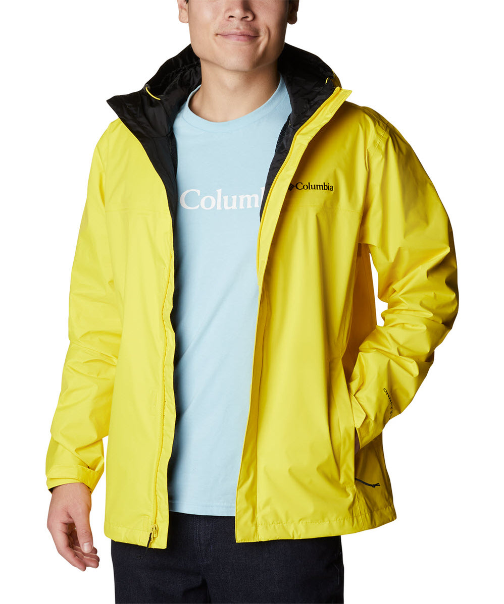 Columbia Men’s Watertight™ II Waterproof Rain Jacket Laser Lemon